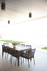 Patio with table