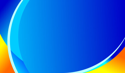 abstract background color blue yellow and orange , cool and simple vector illustration