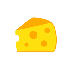 Cheese icon. Clipart image isolated on white background
