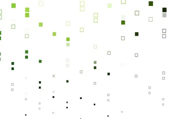 Light Green vector pattern with crystals, rectangles.