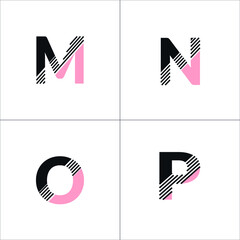 Fototapeta premium alphabet set 