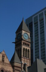 Obraz premium clock tower in the center of the city