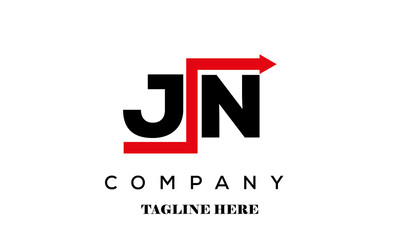 JN creative financial advice latter logo vector