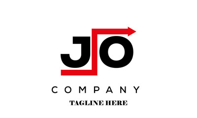 JO creative financial advice latter logo vector