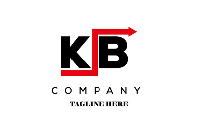 KB creative financial advice latter logo vector