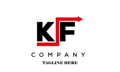 KF creative financial advice latter logo vector
