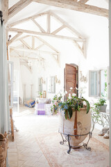 Archways and corridor of luxury home