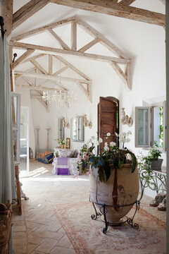 Archways And Corridor Of Luxury Home