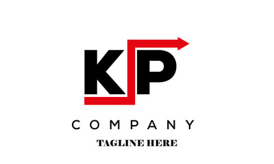 KP creative financial advice latter logo vector