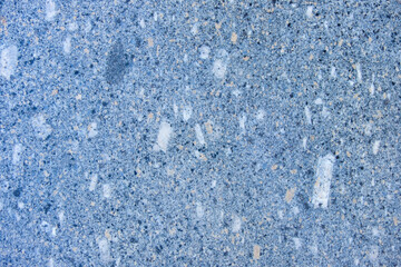 Wall terrazzo texture gray blue of stone granite black white background marble surface pattern sandstone small have mixed sand tile background.