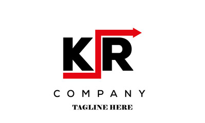 KR creative financial advice latter logo vector