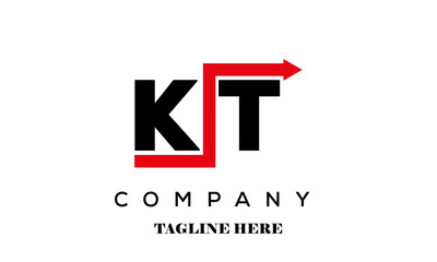 KT creative financial advice latter logo vector
