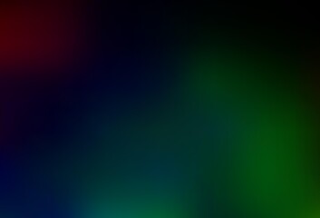 Dark Multicolor, Rainbow vector blurred and colored template.