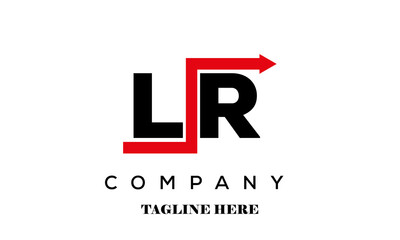 LR creative financial advice latter logo vector