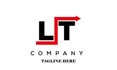 LT creative financial advice latter logo vector
