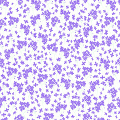 small purple flowers vector pattern design