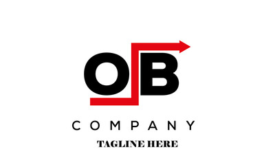 OB financial advice logo vector