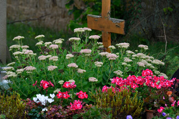 friedhof, grabdekoration