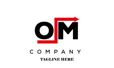 OM financial advice logo vector