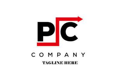 PC financial advice logo vector