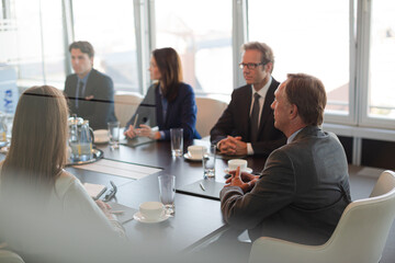 Business people sitting in meeting