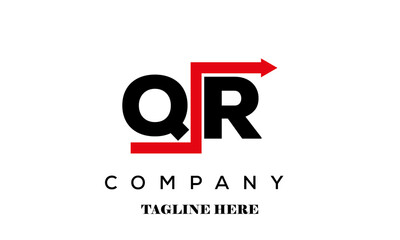 QR financial advice logo vector