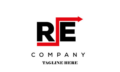 RE financial advice logo vector