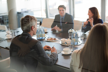 Business people sitting in meeting