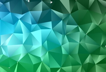 Light Blue, Green vector low poly layout.