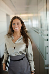 Businesswoman walking in office