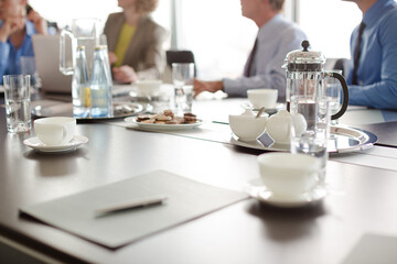 Business people talking in meeting