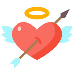 Cupid flat icon