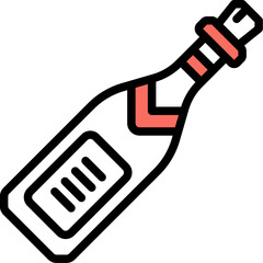 champagne one color icon