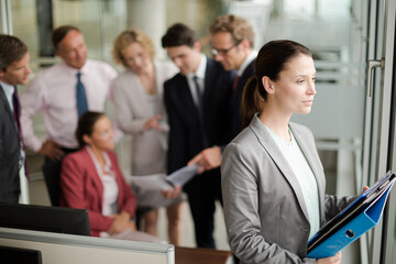 Business people talking in meeting