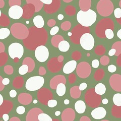 seamless pattern with multicoloured spots on a white background digital watercolor illustration 