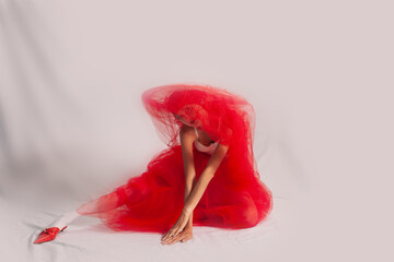 sensual portrait of a fashionable woman