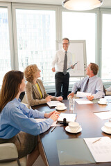 Business people talking in meeting