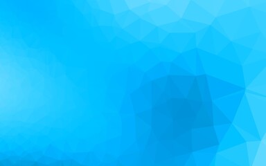 Light BLUE vector shining triangular pattern.