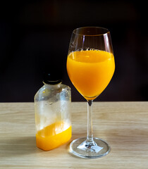 Glass Of fresh Orange Juice, orange juice in glass