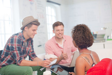 Obraz premium Business people working together in office