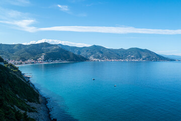  Aerial view of the Gulf of Alassio and Laigueglia