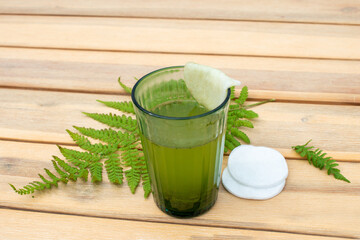 Wood Fern leaves decoction for wound healing applications and skin problems.