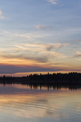 Astotin Lake in the Evening