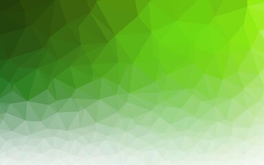 Light Green vector blurry triangle template.