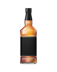 Realistic Whisky Bottle