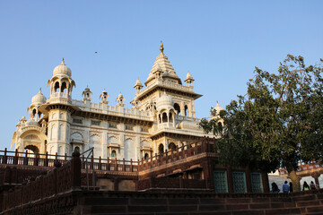 Obraz premium Jaswant Thada is a cenotaph located in Jodhpur, in the Indian state of Rajasthan. Jaisalmer Fort is situated in the city of Jaisalmer, in the Indian state of Rajasthan