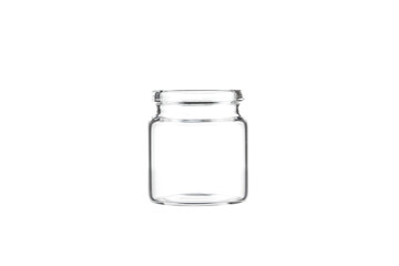 Glass Jar isolated on a white background. 