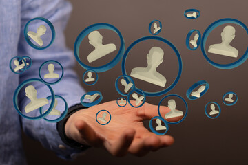 conference Digital Network and data concept