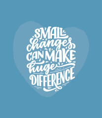 Hand drawn lettering quote in modern calligraphy style about business motivation. Inspiration slogan for print and poster design. Vector