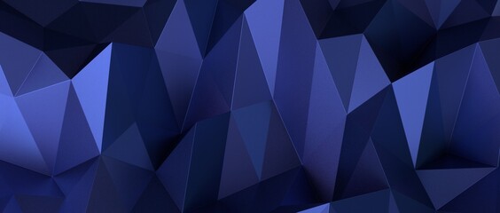 Obraz premium 3D Illustration Geometric, Polygon, Line,Triangle pattern shape with molecule structure. Polygonal with blue background